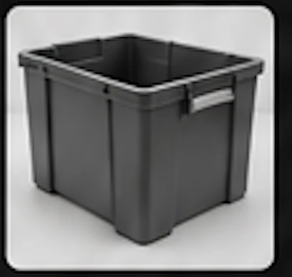 Stackable plastic tote for returnable packaging
